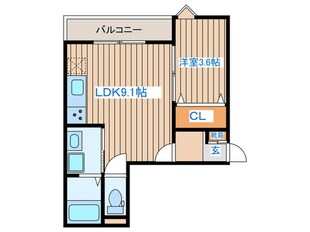 オンフルール柏木の物件間取画像